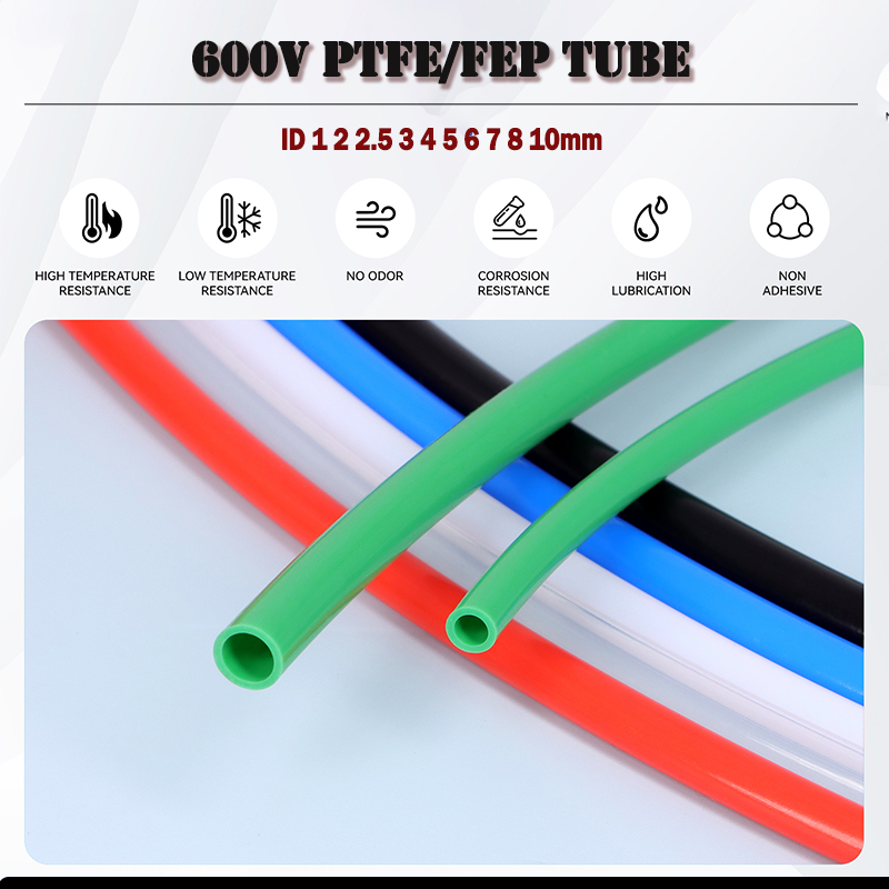 Ptfe Tape Thread - Tube PTFE/FEP 600V, diamètre intérieur 1