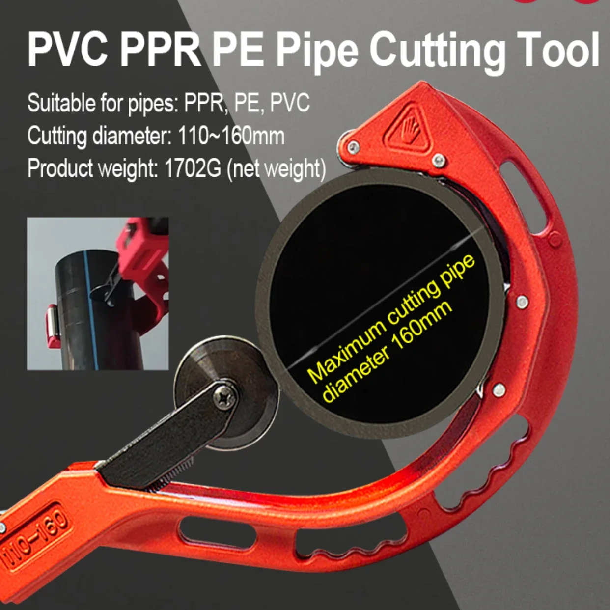 Pipe Cutter Ratchet - Coupe-Tube en acier inoxydable, Type rouleau,