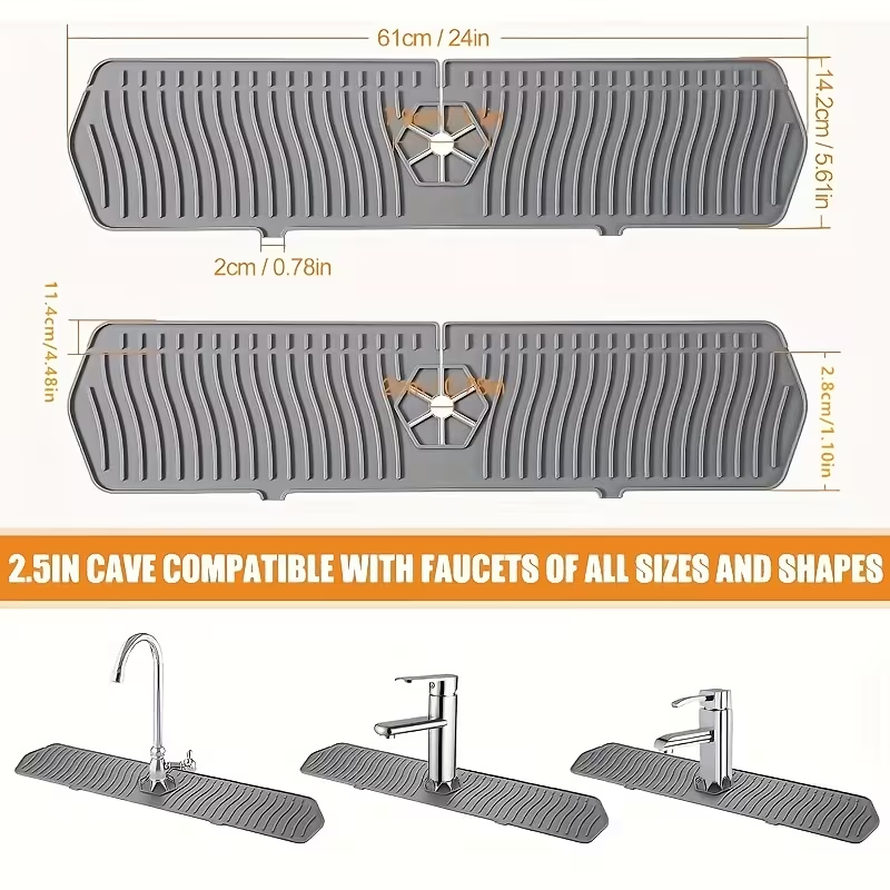 Tapis de drainage de cuisine e - Silicone Tap Washer avis et prix
